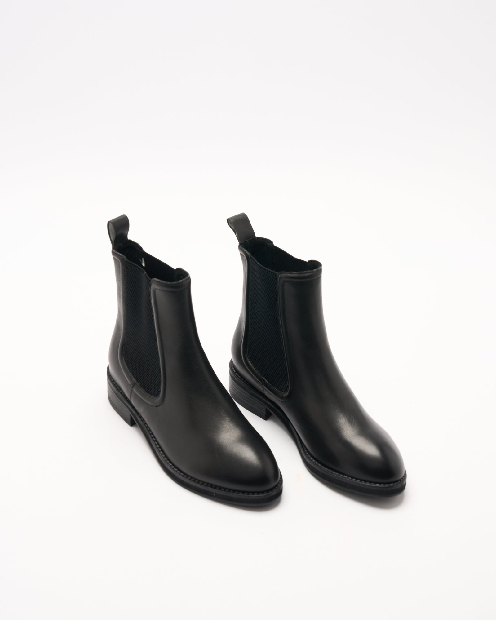 Cora Leather Boot - Black