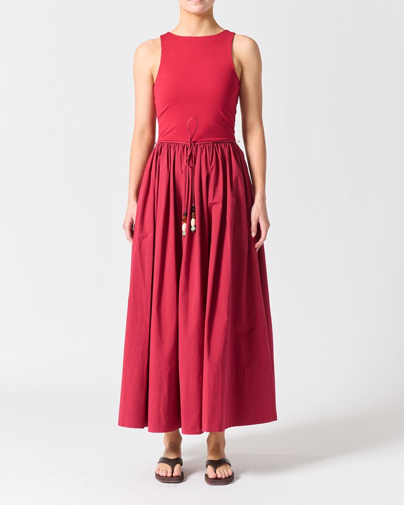 Corsica Dress  - Crimson