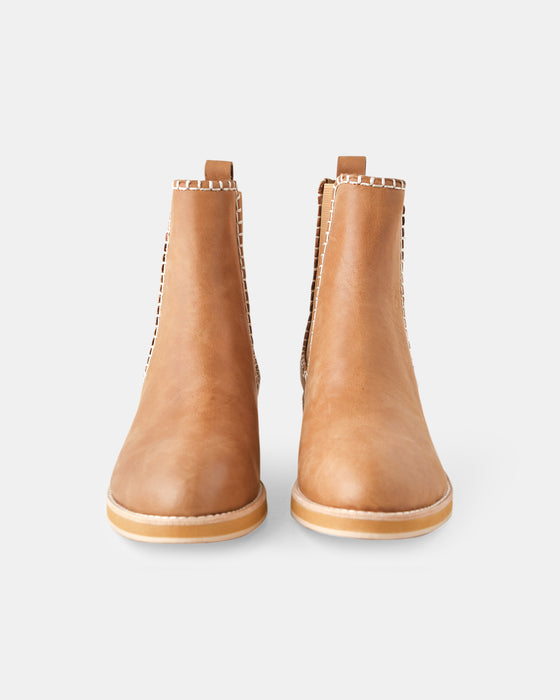 Cinda Leather Boot - Tan