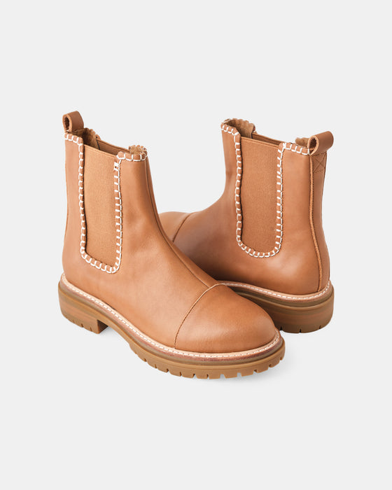 Orion Leather Boot - Tan