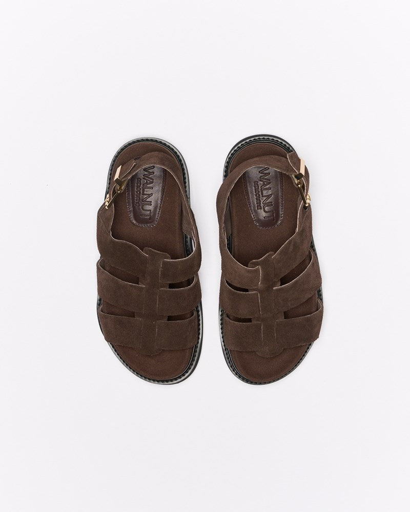 Dakota Leather Sandal - Chocolate