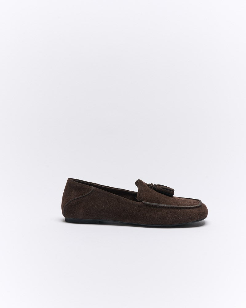 Dion Leather Loafer - Bitter Choc Suede