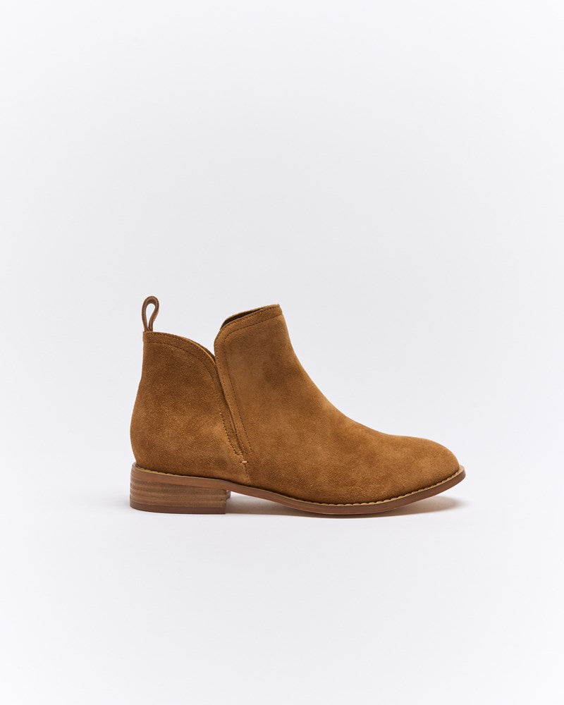 Douglas Leather Boot - Tan Suede