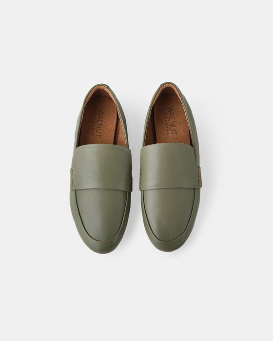 Dutch Leather Loafer - Olive