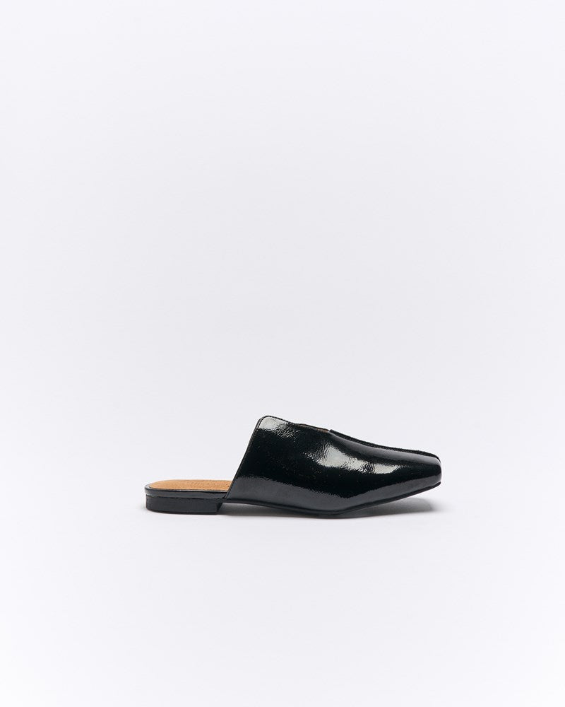 Estelle Leather Mule - Black