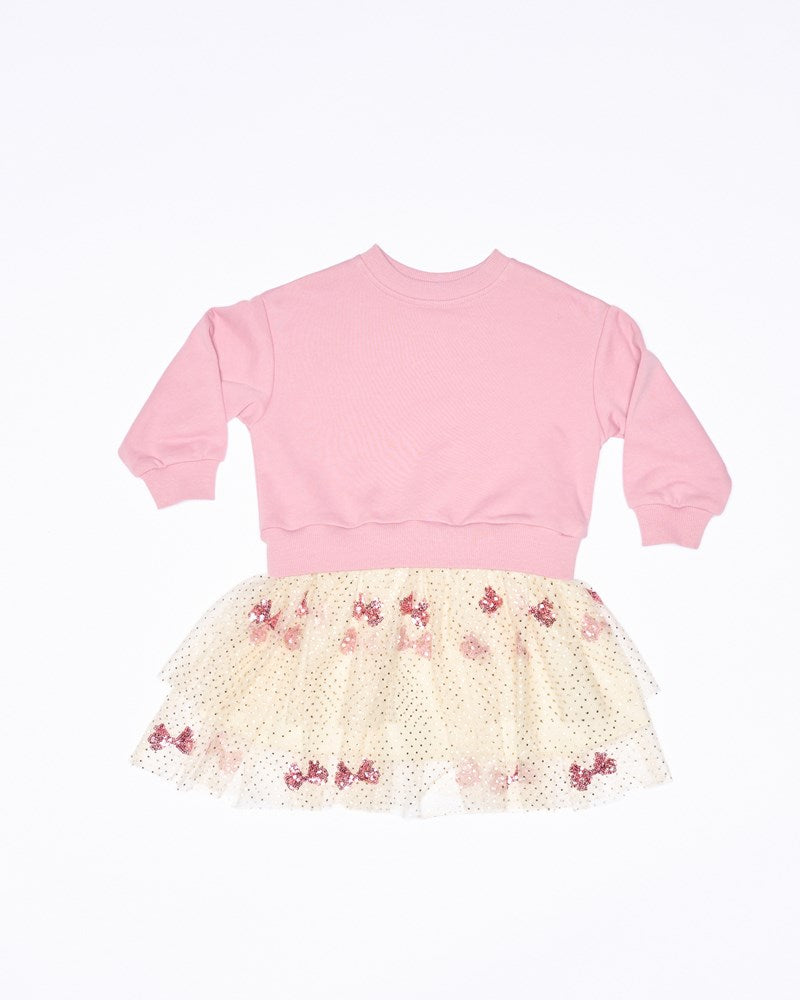 Faire La Fete Sweater Dress - Pink