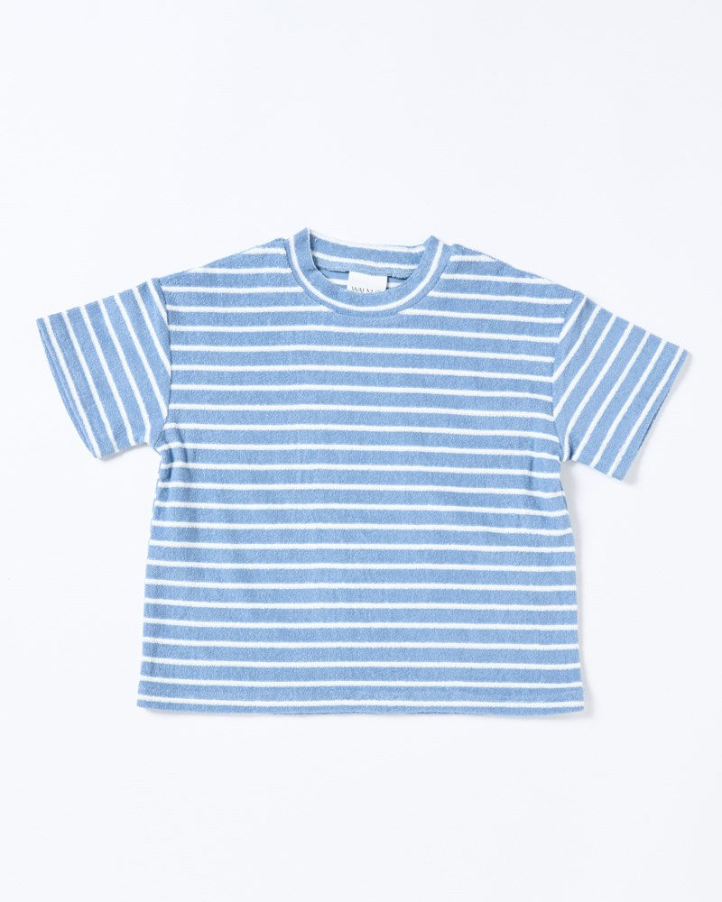 Felix Tee - Terry Stripe Blue