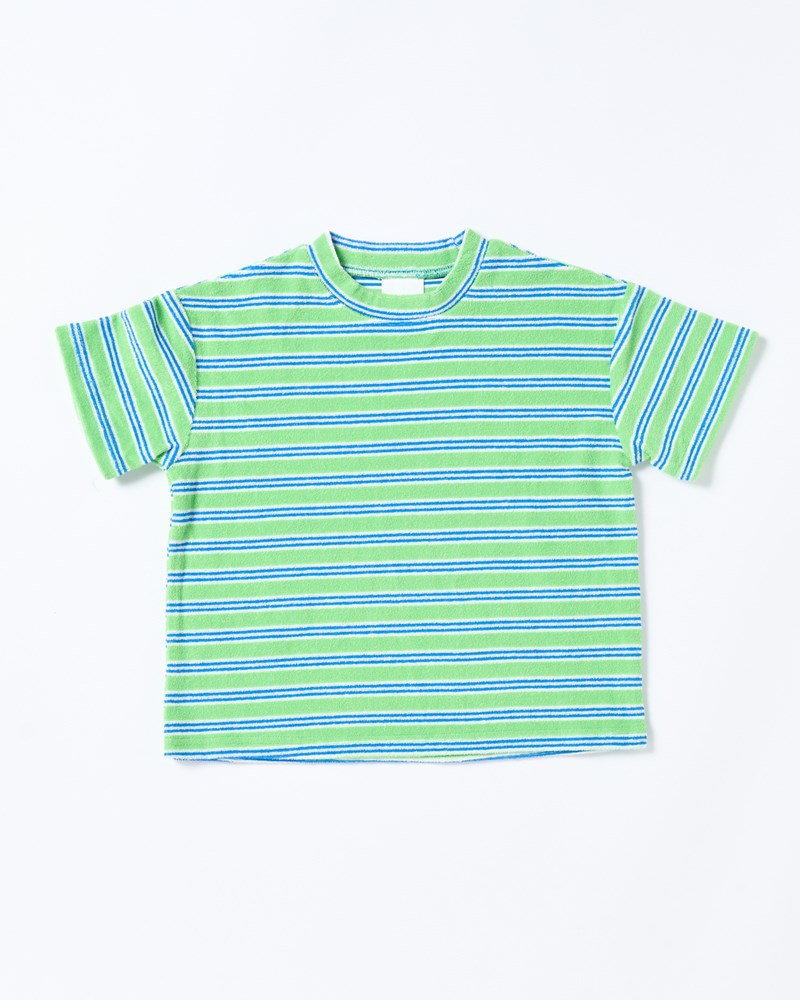 Felix Tee - Terry Stripe Green