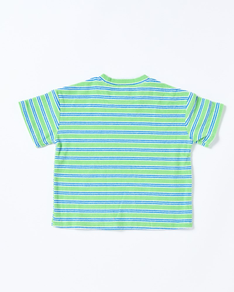Felix Tee - Terry Stripe Green