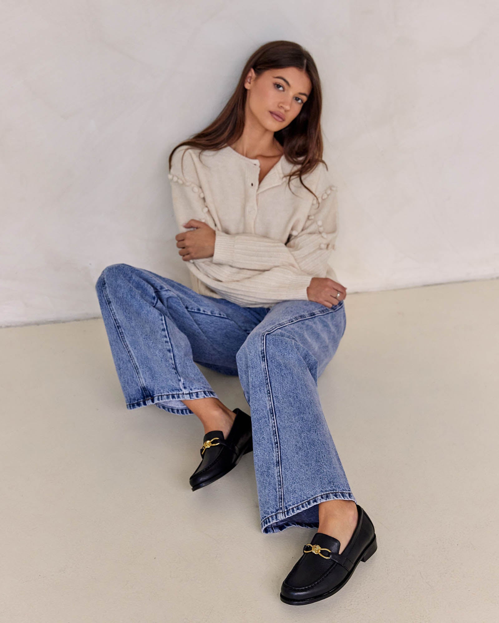 Henri Leather Loafer - Black