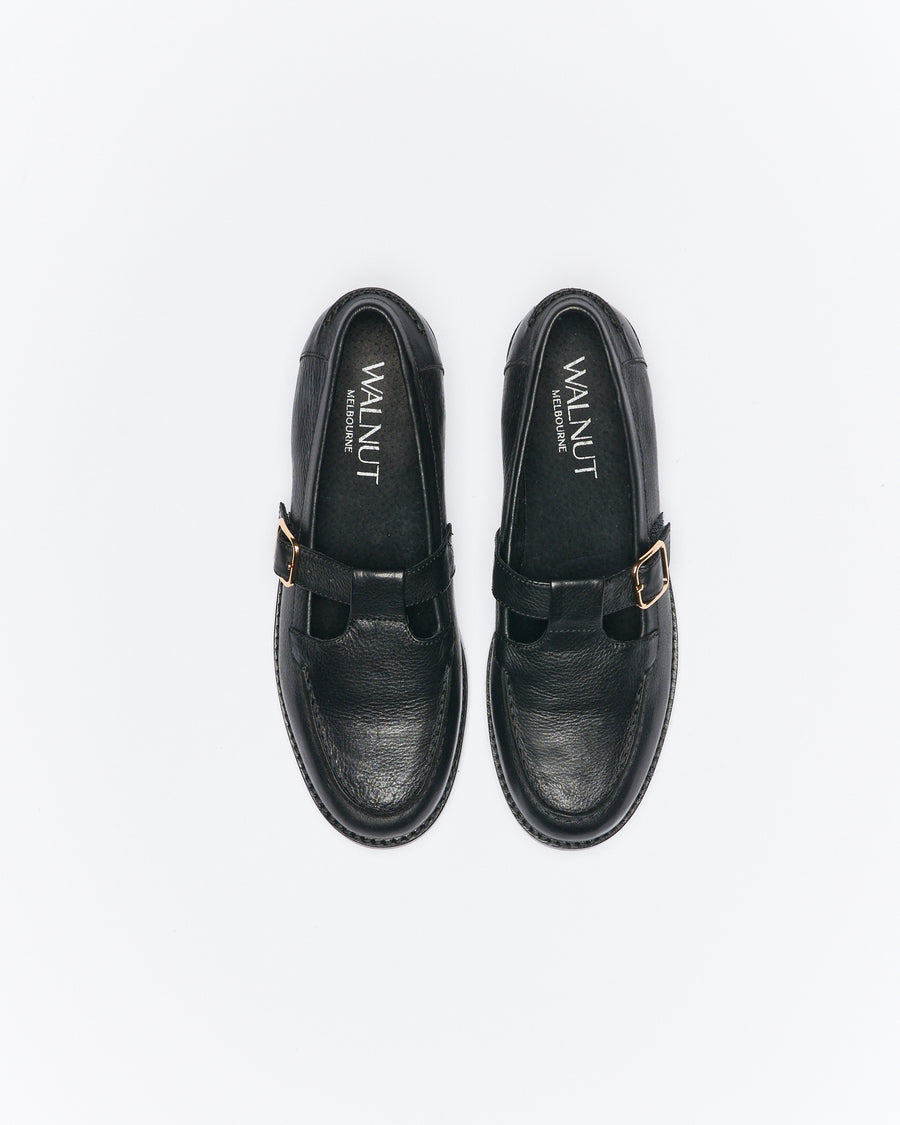 Helena Leather Loafer - Black