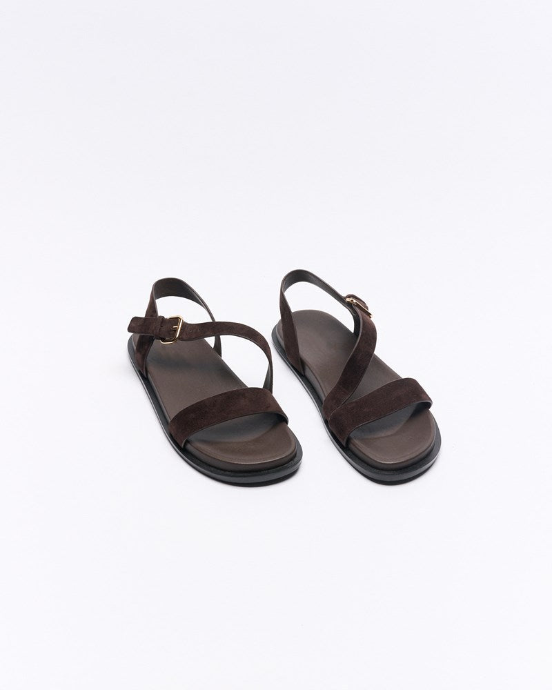 Henny Leather Sandal - Chocolate