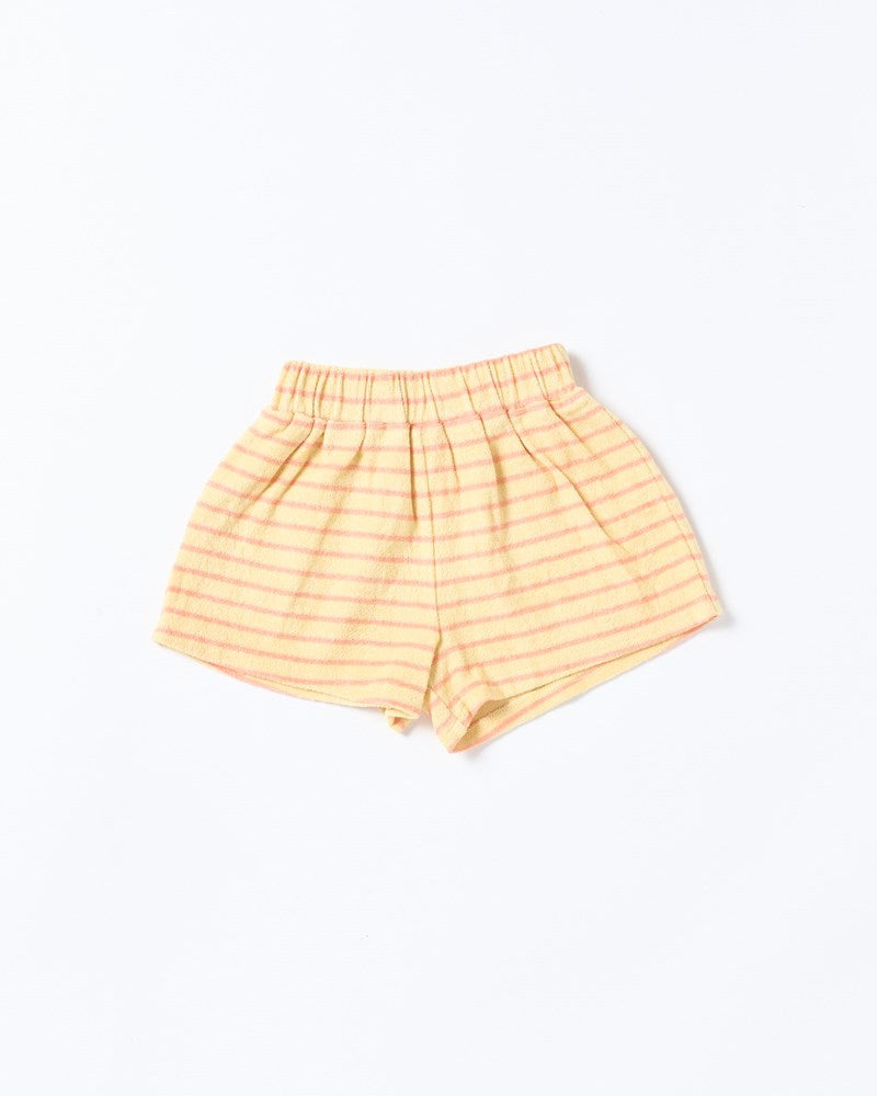 Huey Short - Terry Stripe Yellow