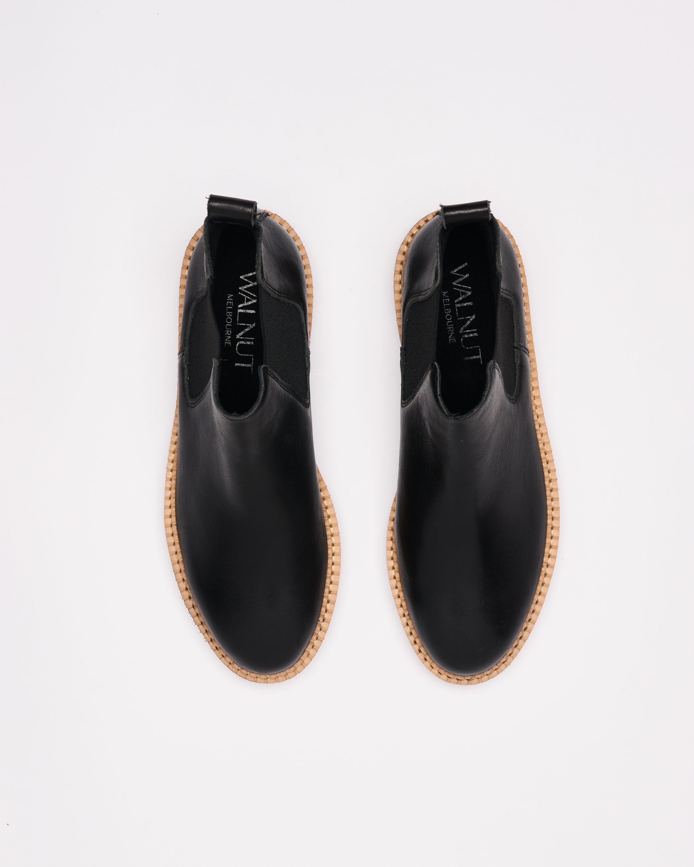 Jade Leather Boot - Black Scallop