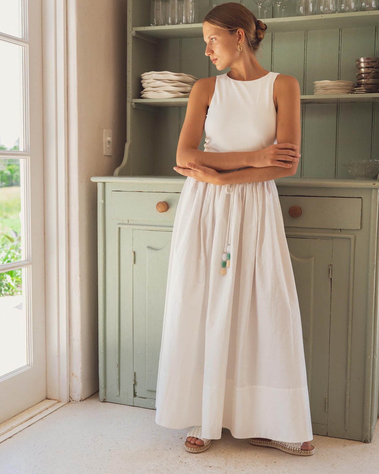 Corsica Dress - White
