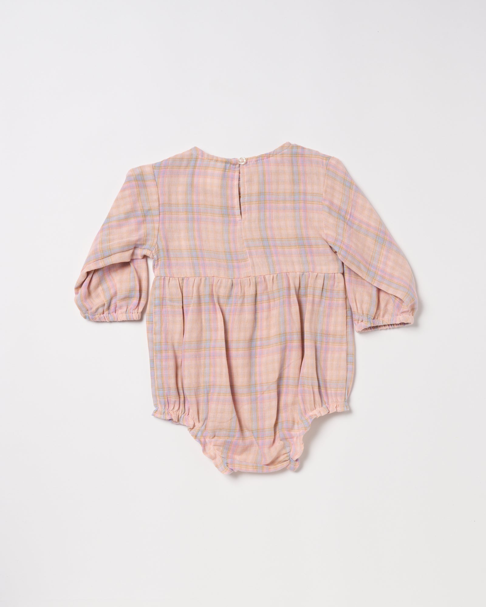 Bluebird Romper - Pink Check