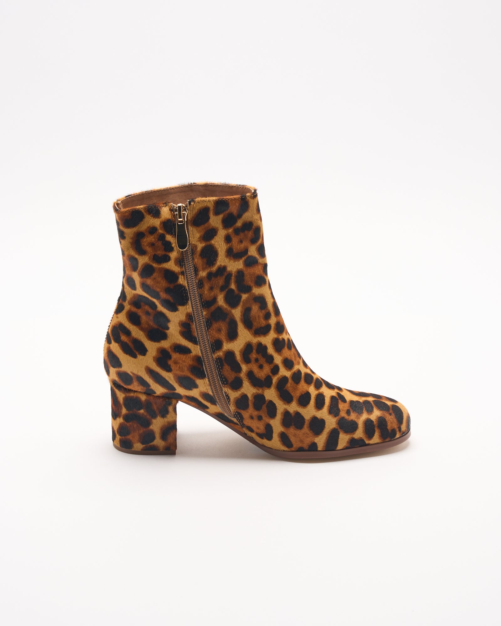 Luna Leather Boot - Tan Leopard | Women's Boot | Walnut Melbourne