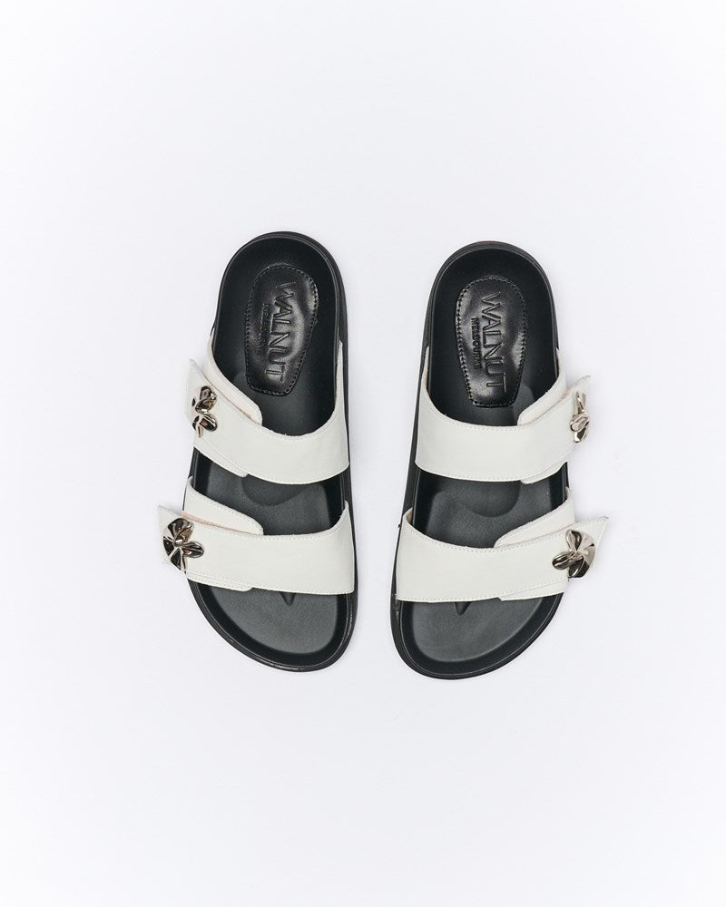 Monroe Leather Slide - Off White