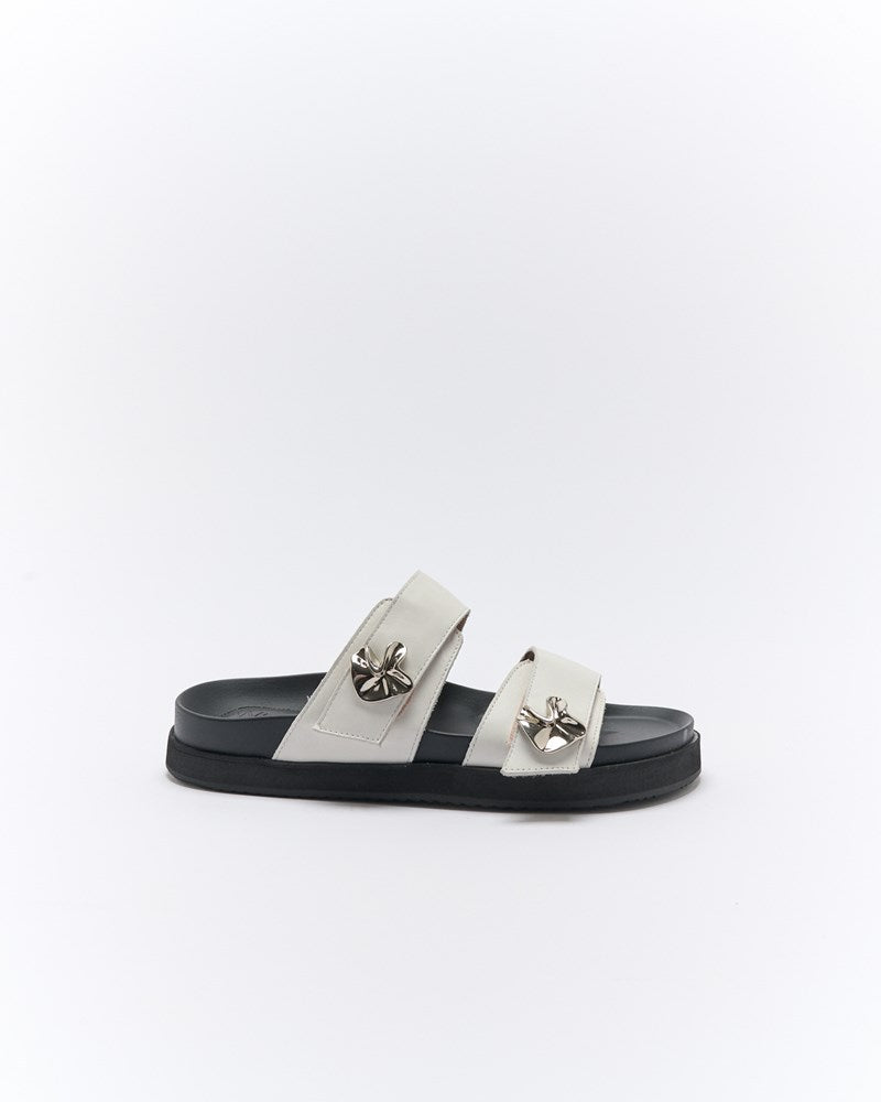 Monroe Leather Slide - Off White