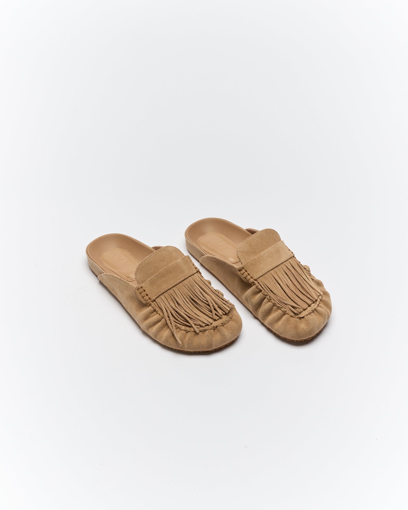 Myla Leather Mule - Camel Suede