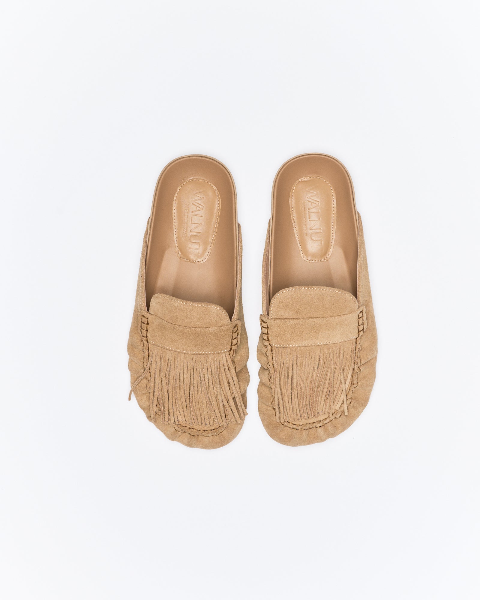 Myla Leather Mule - Camel Suede