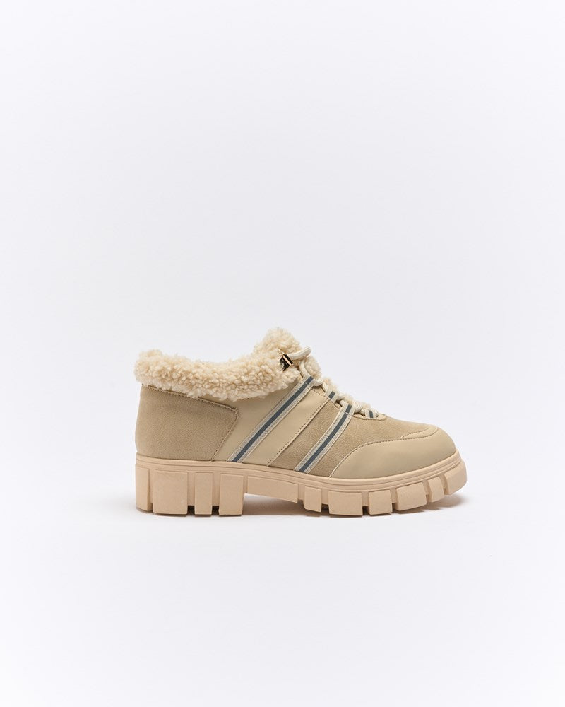 Naomi Sherpa Boot - Beige