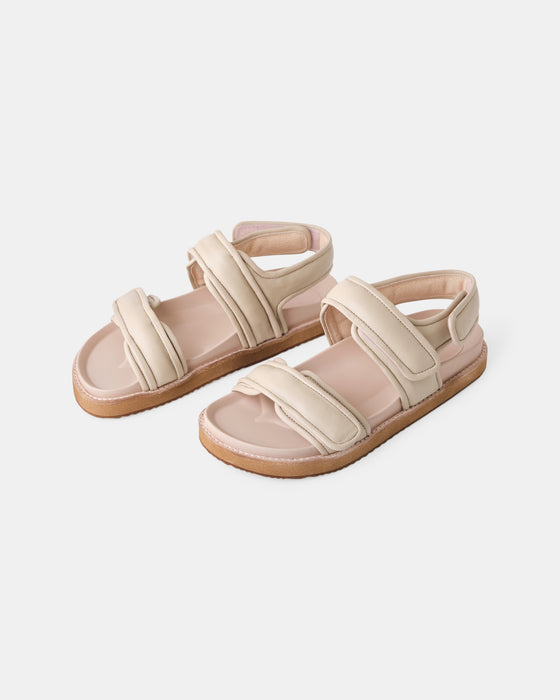 Peta Leather Sandal - Beige