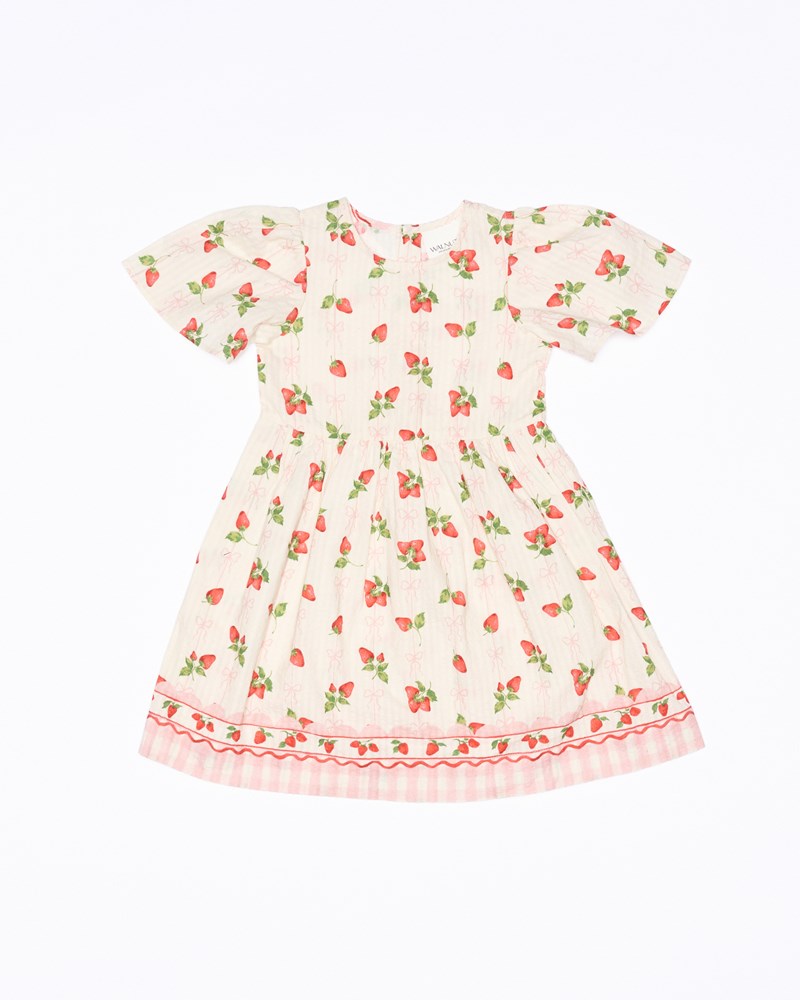 Poppy Dress - Strawberries and Cream