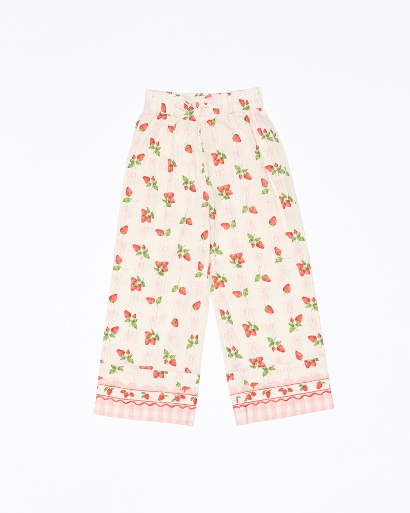 Poppy Pant - Strawberries and Cream
