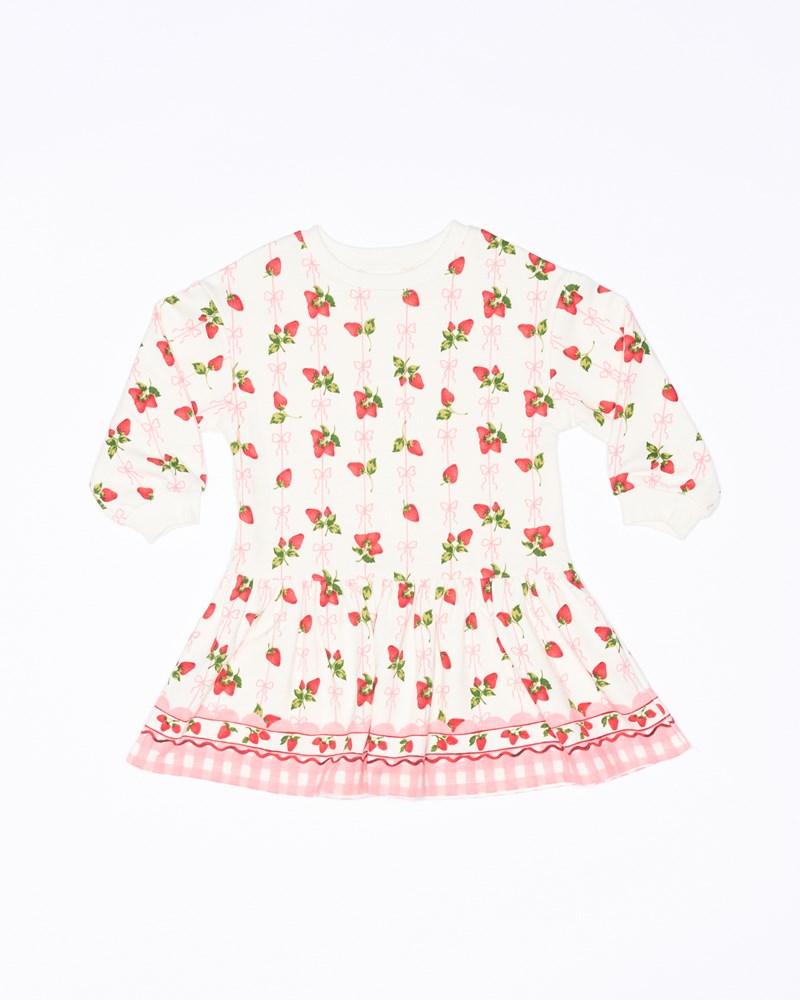 Poppy Sweater Dress - Strawberries and Cream