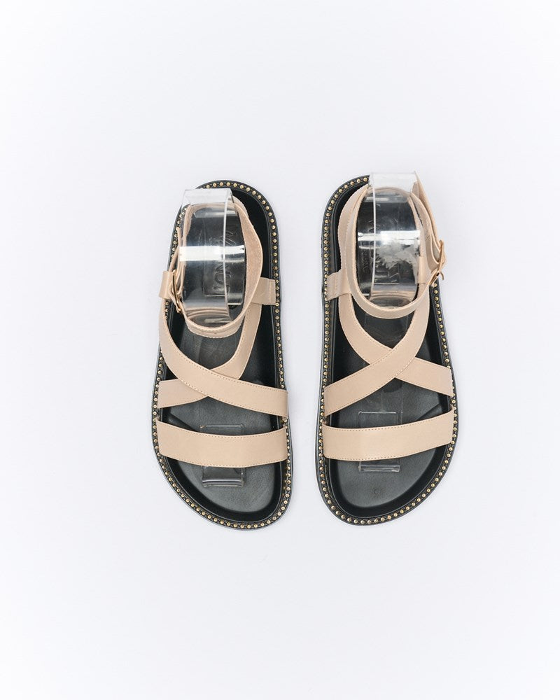 Presly Leather Sandal - Oyster *Pre Order*