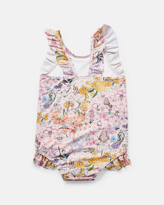 May Gibbs Posey Swimsuit - Rainbow Floral