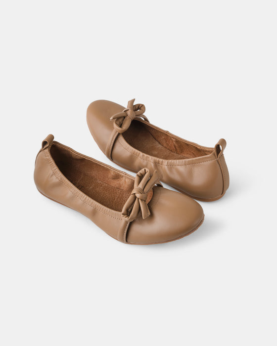 Anthea Leather Ballet - Fawn