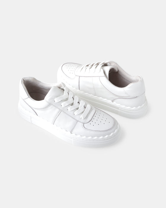Houston Leather Sneaker - White