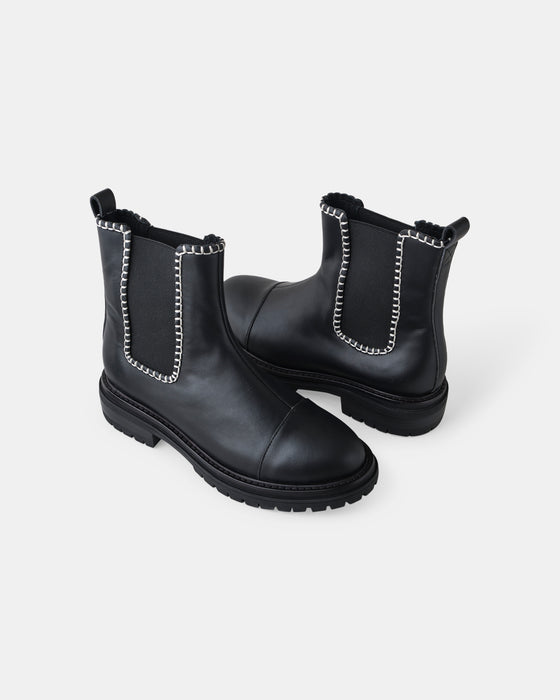 Orion Leather Boot - Black