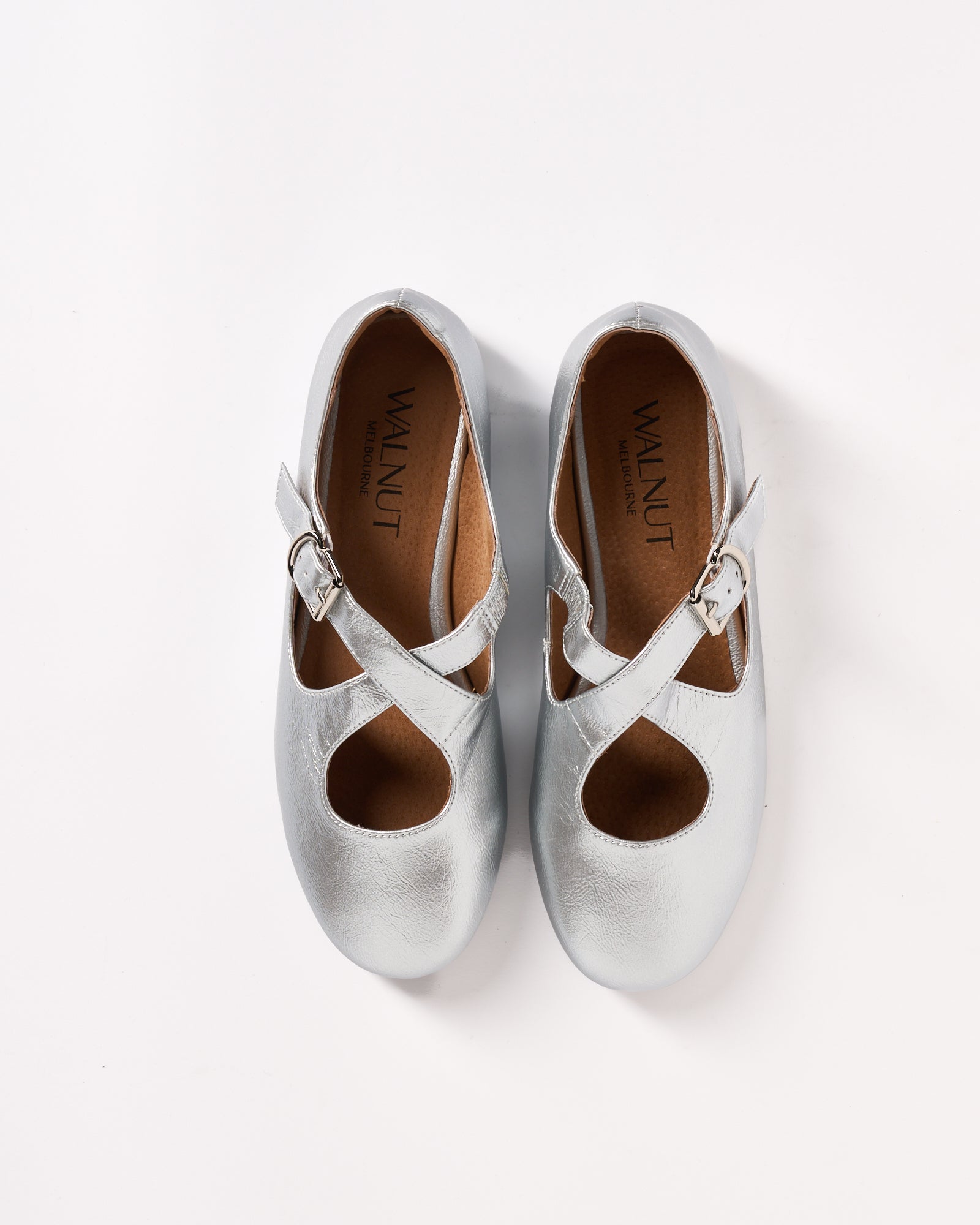 Rani Leather Ballet - Silver