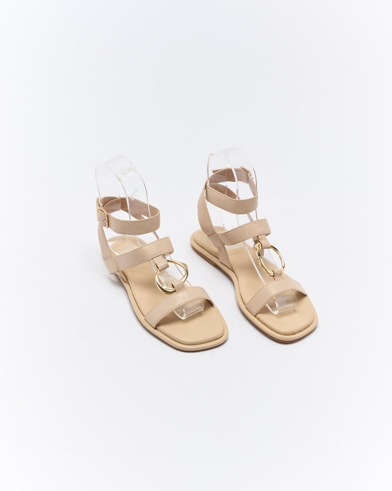 Rhodes Leather Sandal - Oyster