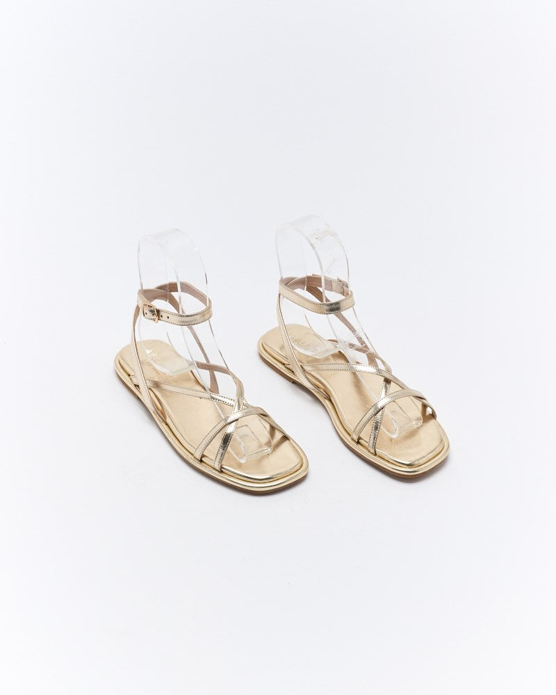 Ripley Leather Sandal - Soft Gold