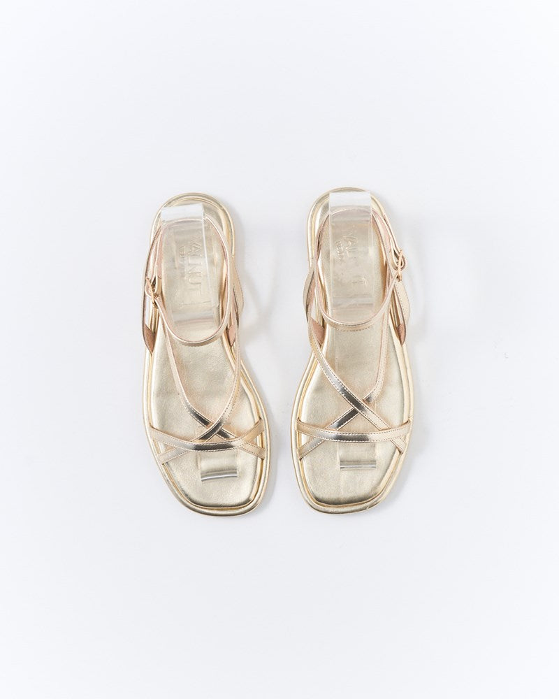 Ripley Leather Sandal - Soft Gold