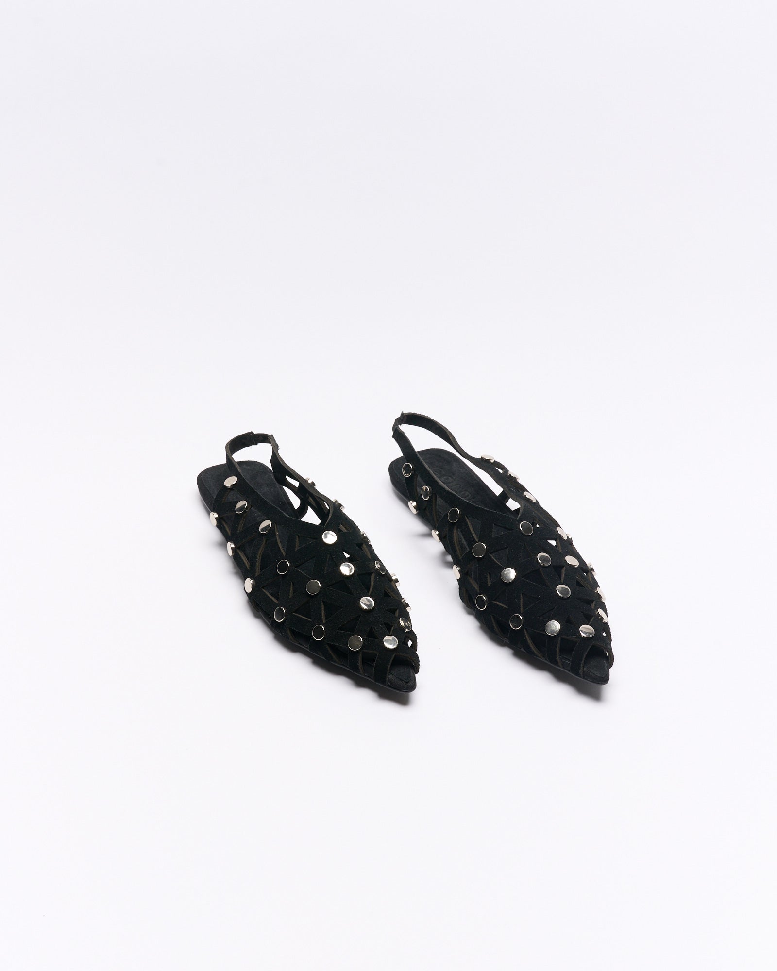 Safia Leather Ballet - Black