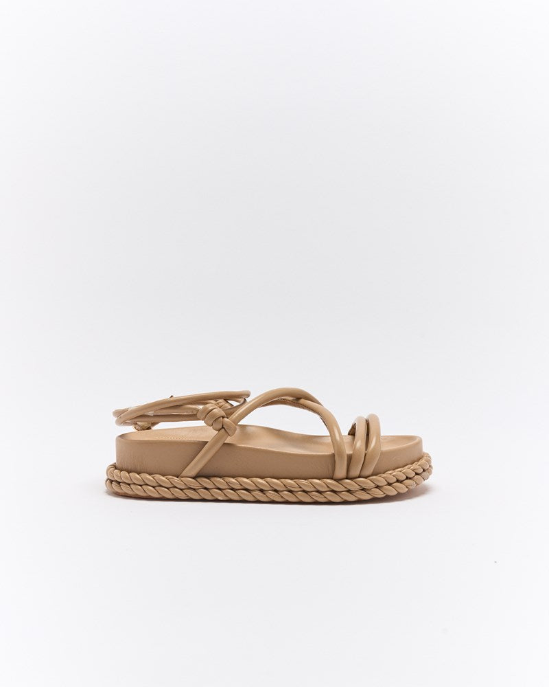 Stone Leather Sandal - Nougat