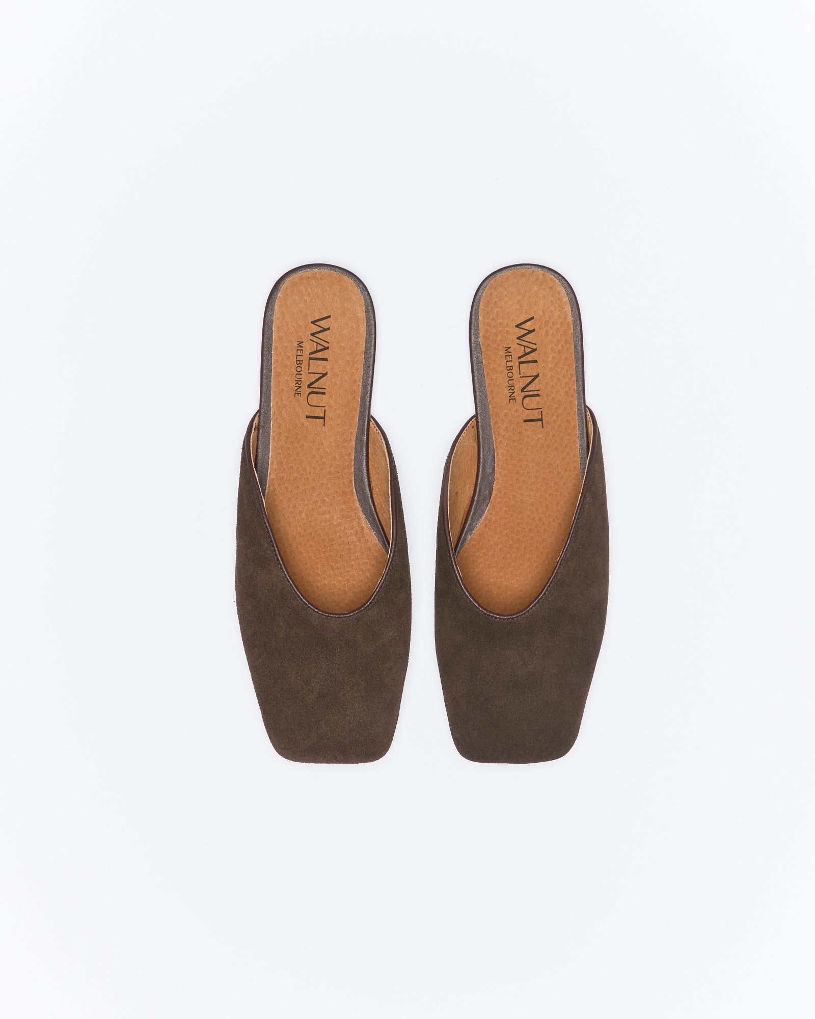 Tyla Leather Mule - Bitter Choc Suede