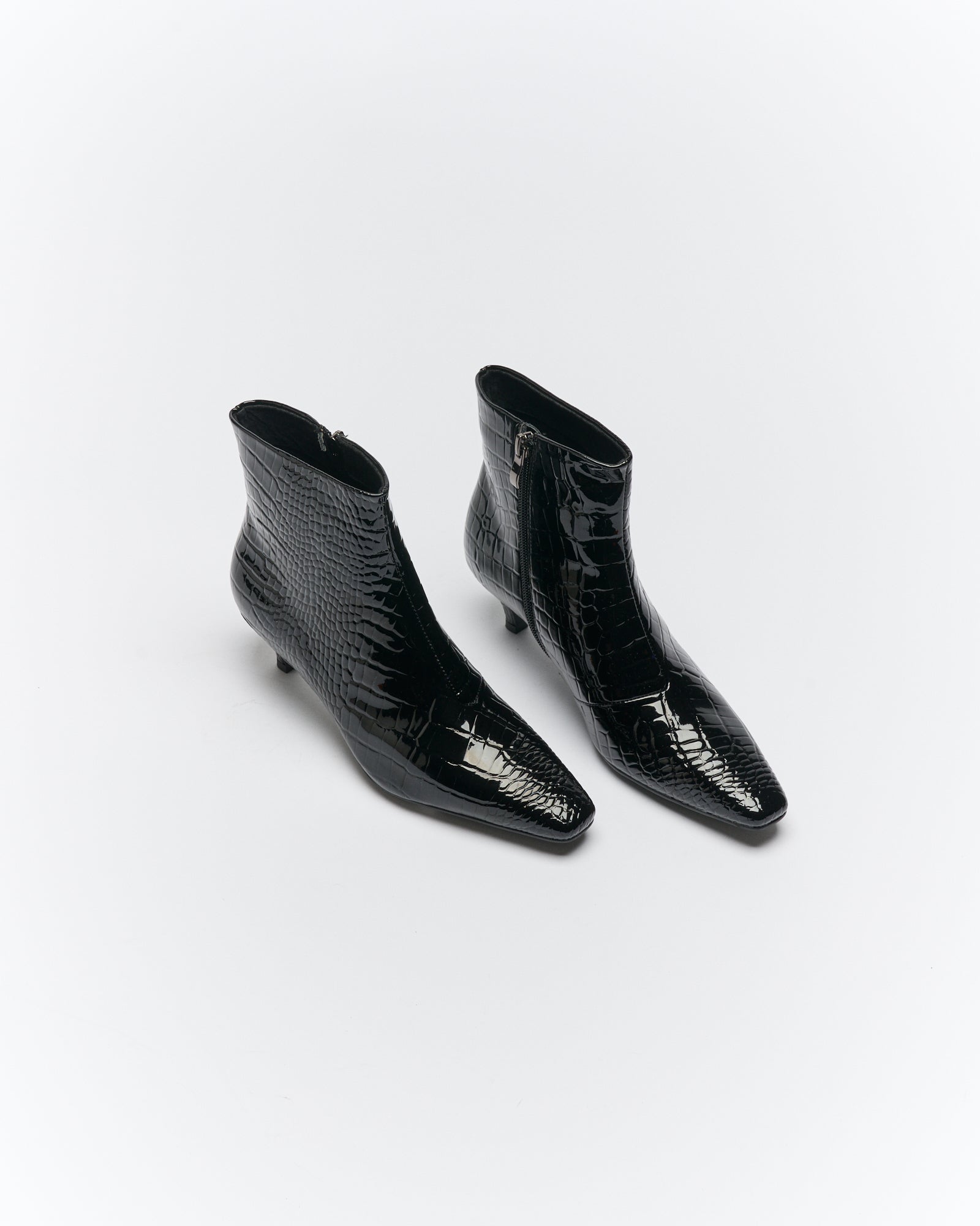 Vera Boot - Black Croc