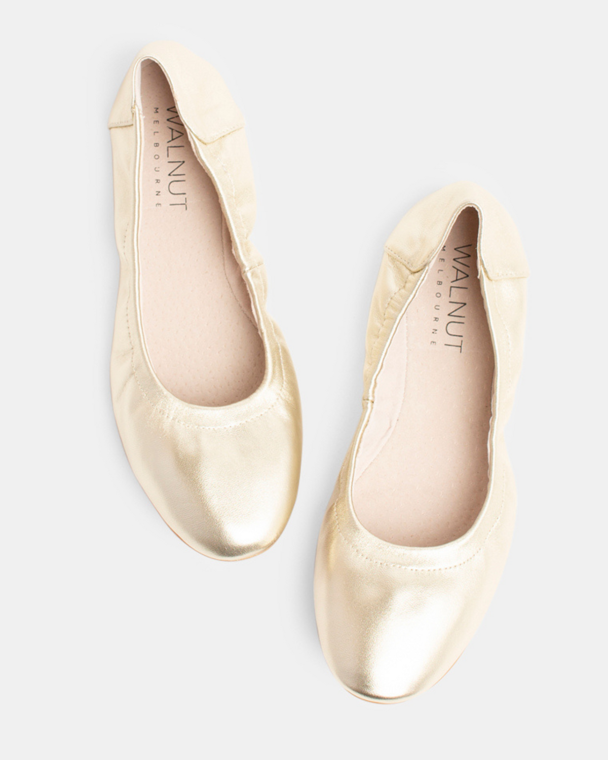 Abbi Leather Ballet - Gold — Walnut Melbourne