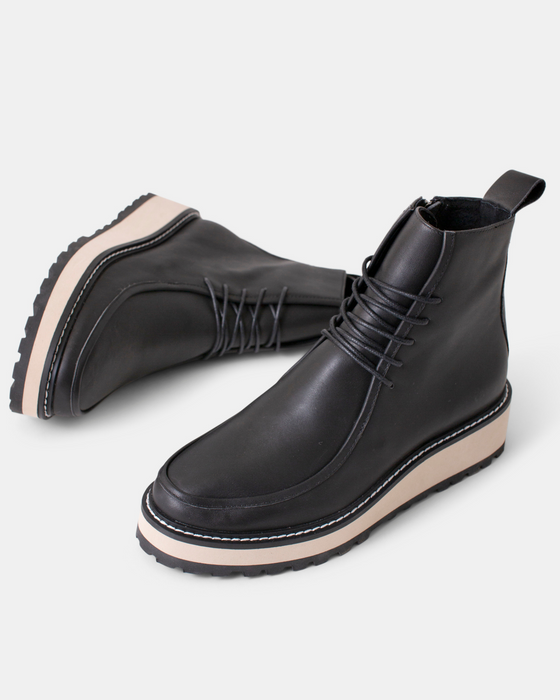 Jovi Leather Boot - Black