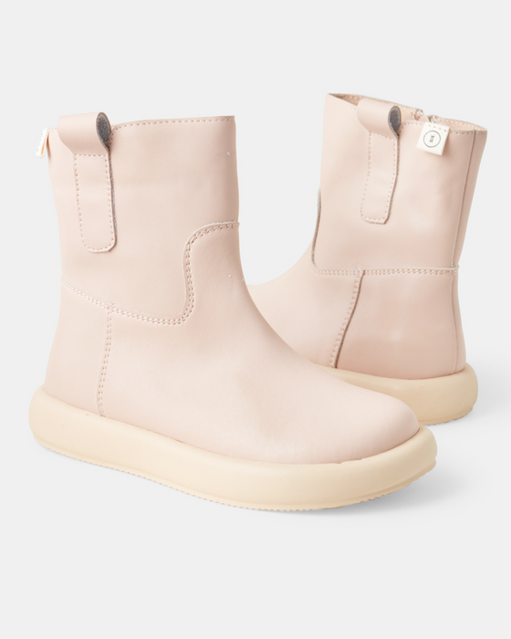 Harrie Leather Boot - Blush