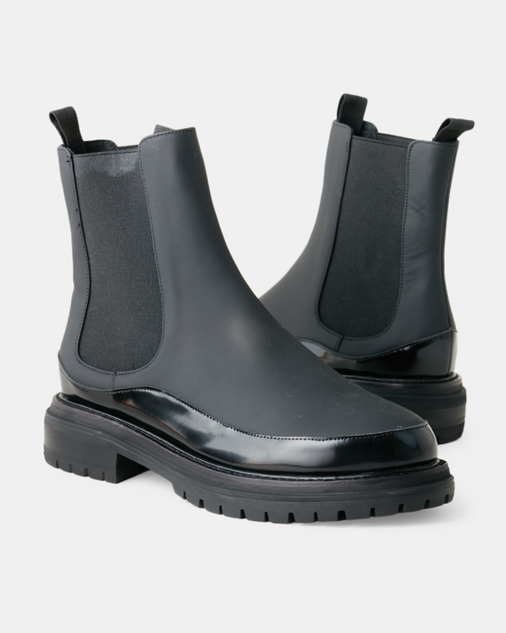 Otis Leather Boot - Black