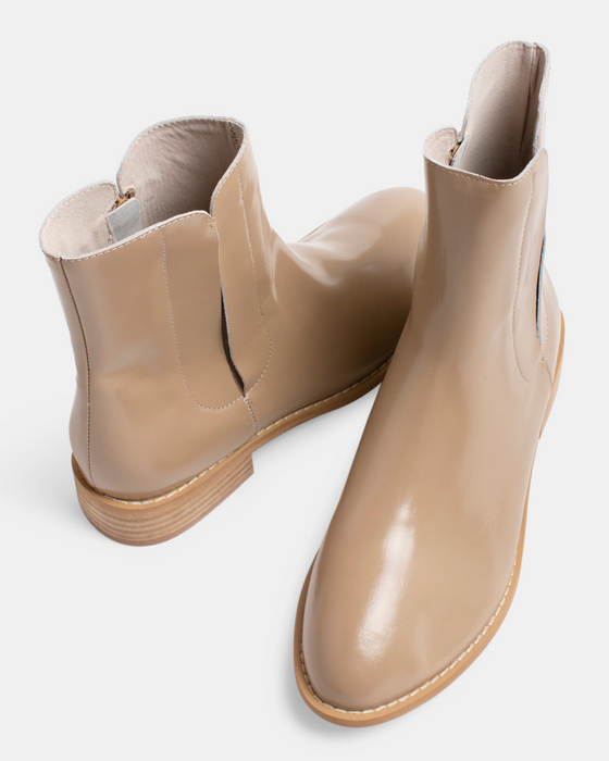 Denmark Leather Boot - Stone Shine