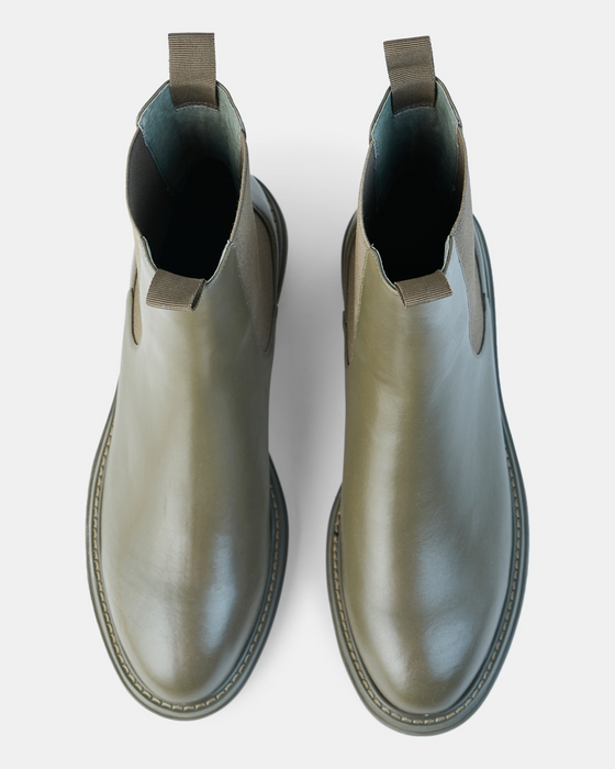 Oak Leather Boot - Olive