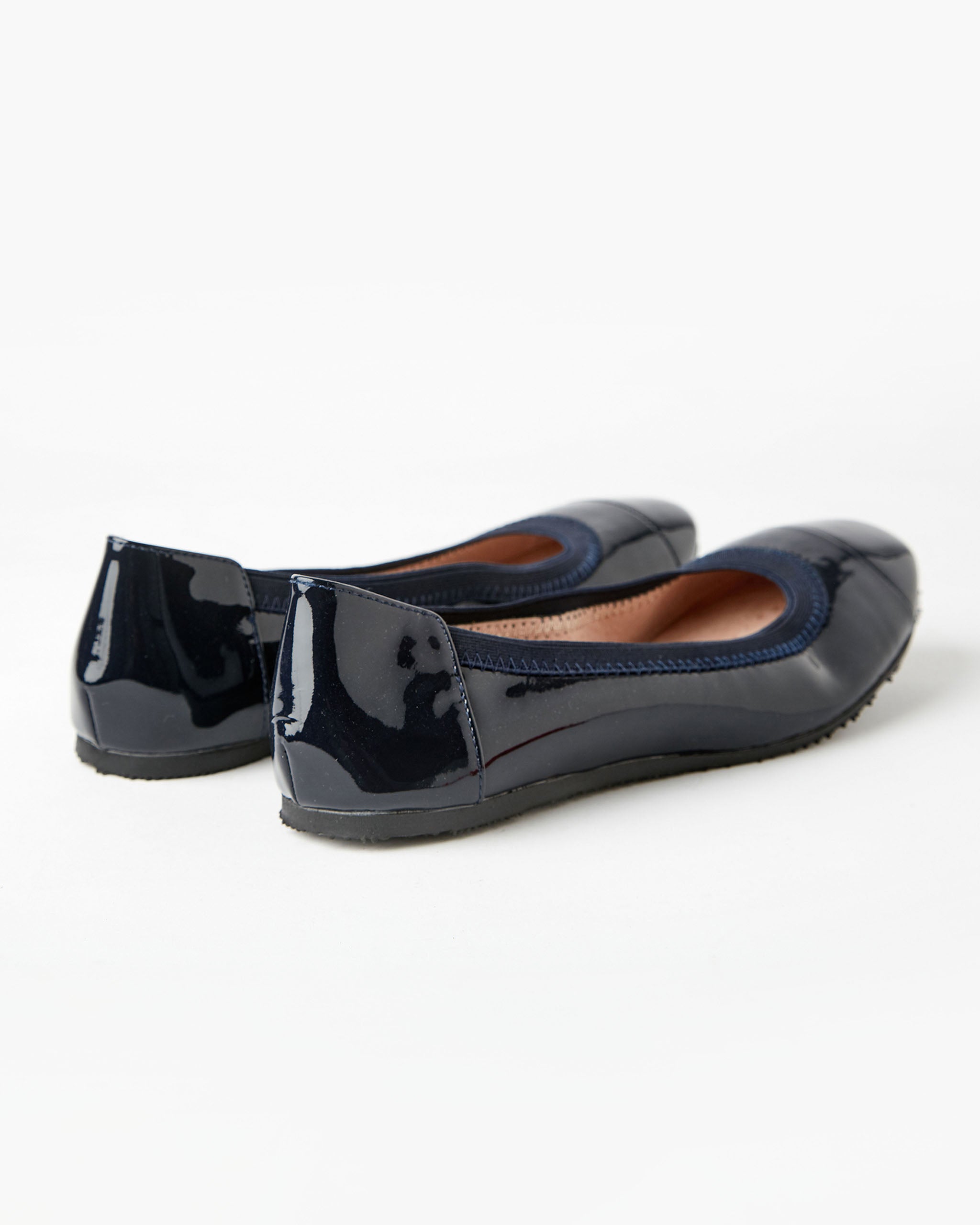 Ava Patent Ballet Flat - Navy